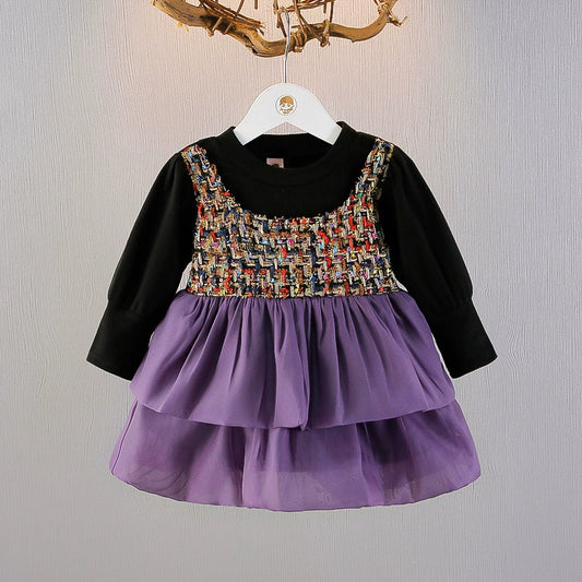 Tweed Tulle Children's Dress