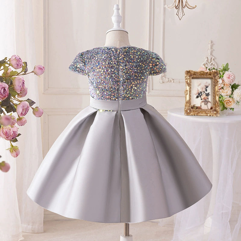 Shiny Silver Children's Dress