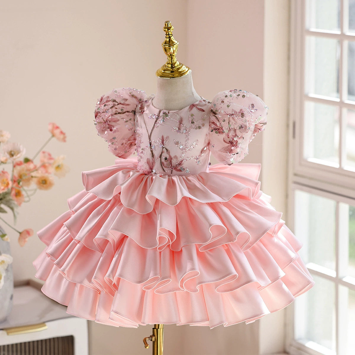 Puffy Sparkly Layered Party Dress