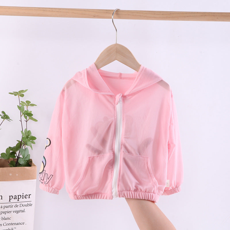 Blusa infantil con cremallera y oso