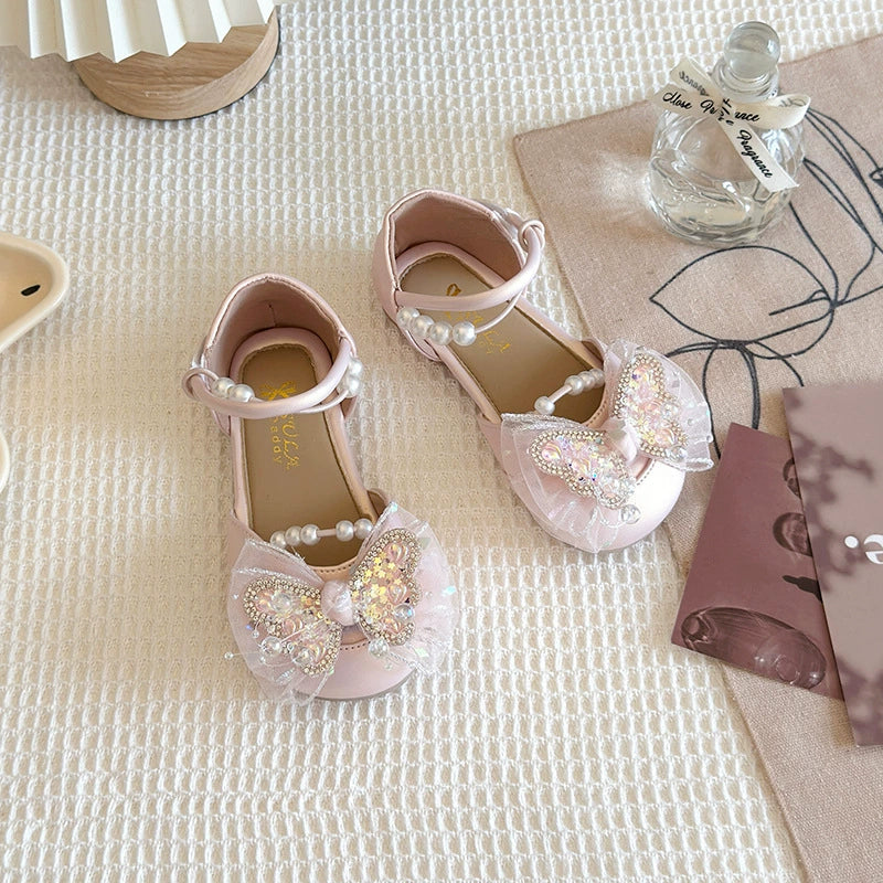 Girls' Sparkly Butterfly Sandals