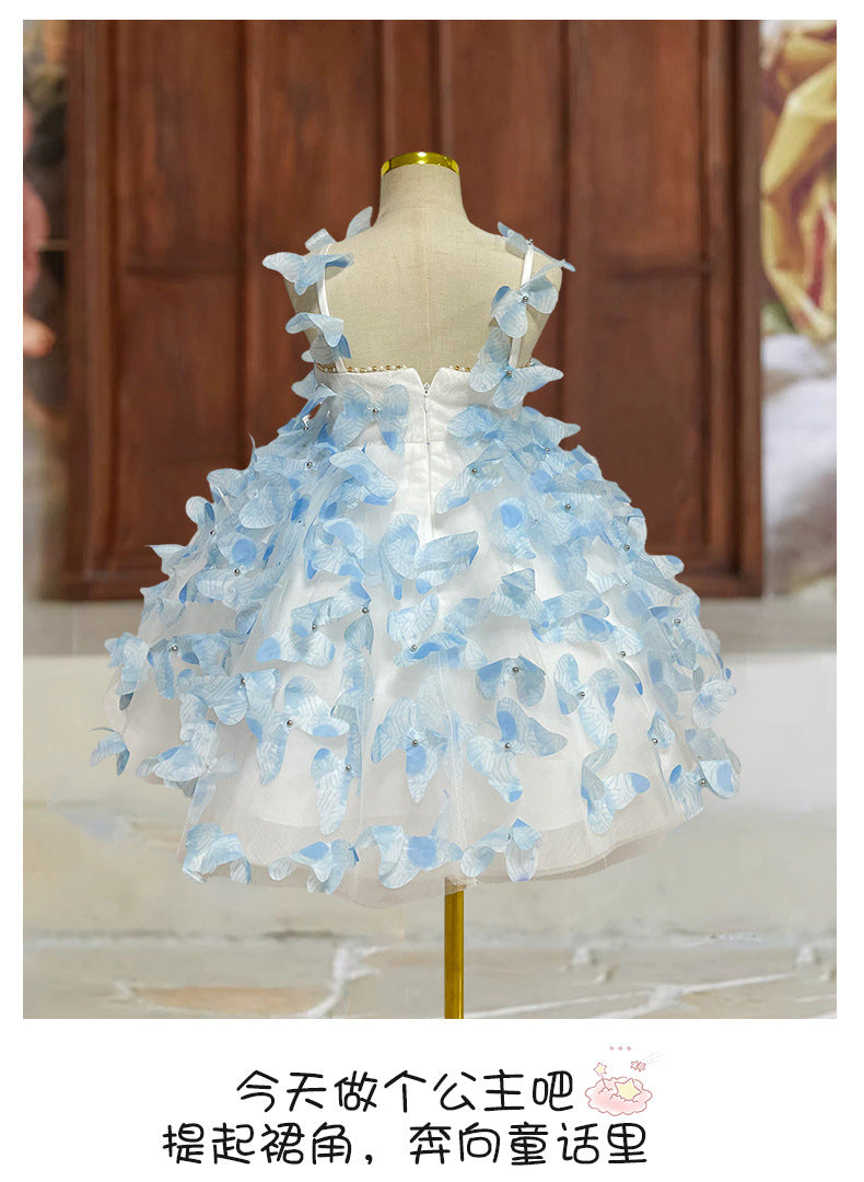 3D Butterfly Children's Party Dress
