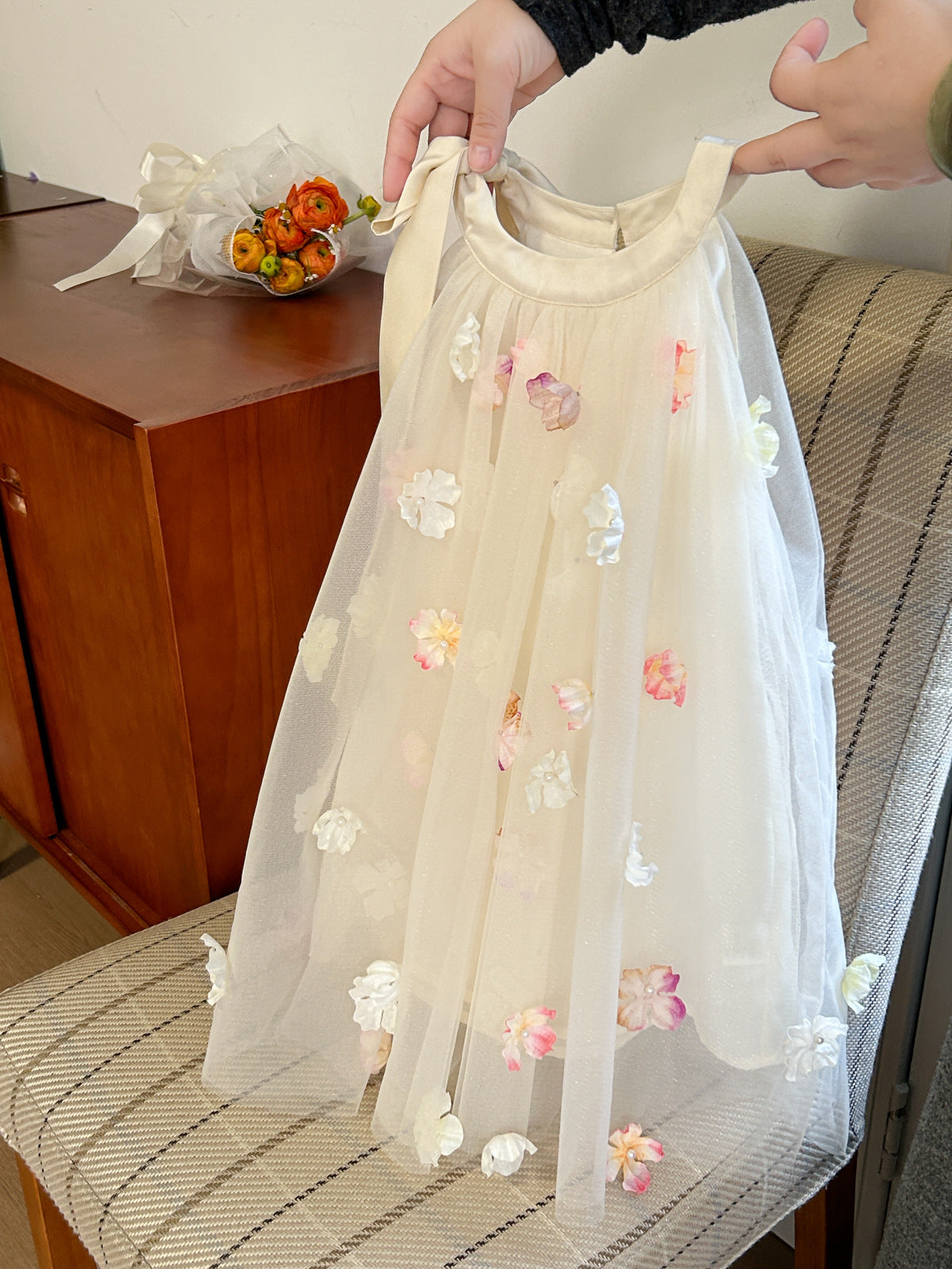 Children's Tulle Floral Dress
