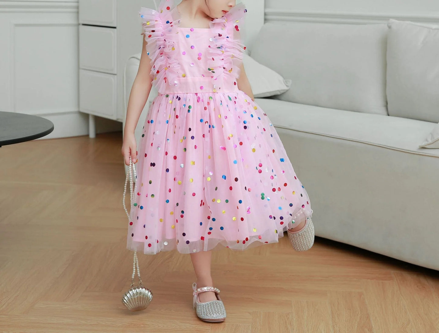 Children's Polka Dot Tulle Dress