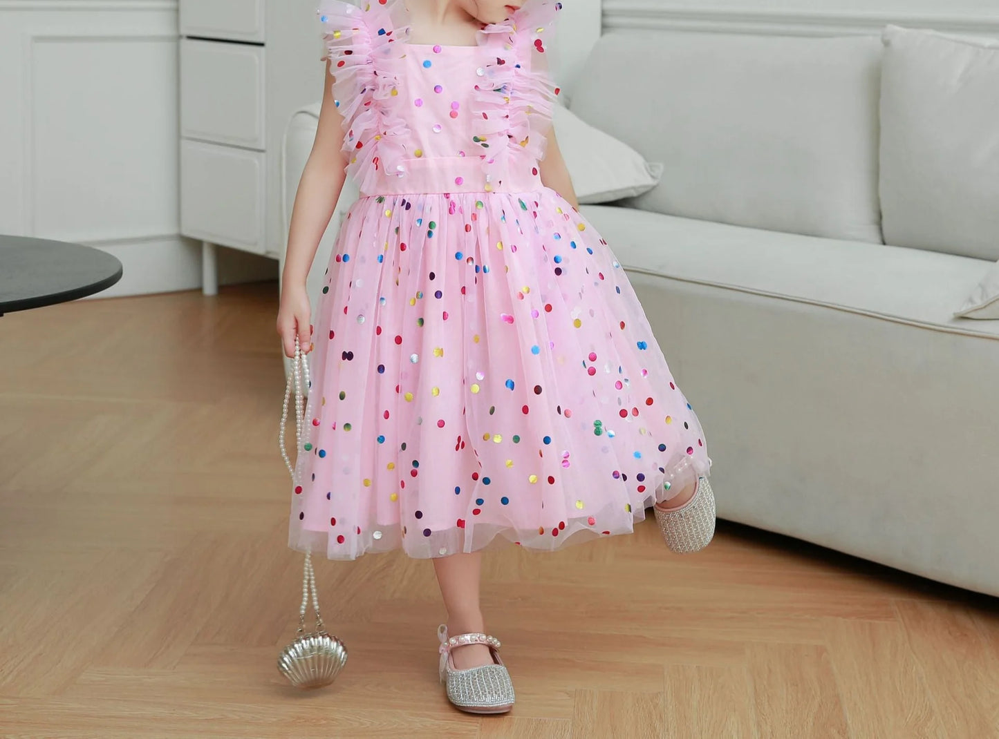 Children's Polka Dot Tulle Dress