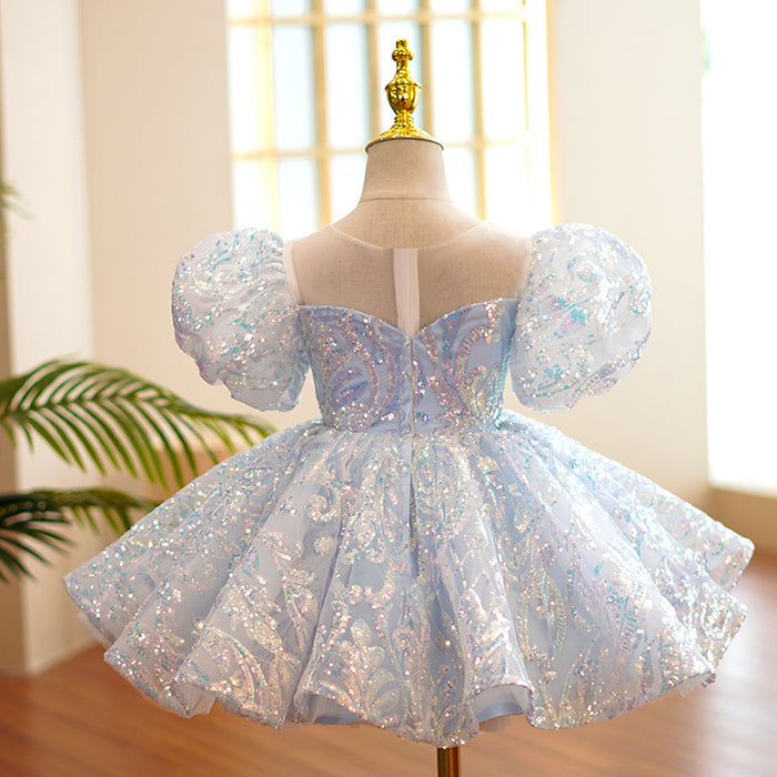 Vestido de fiesta infantil brillante