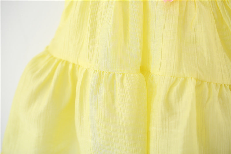 Children's Summer Dress with Little Flowers