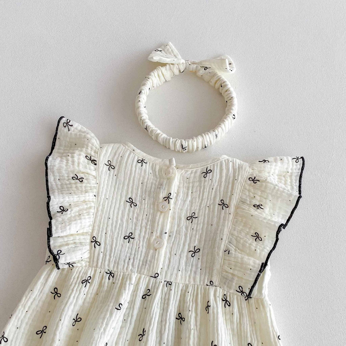 Girls' Bow Bodysuit