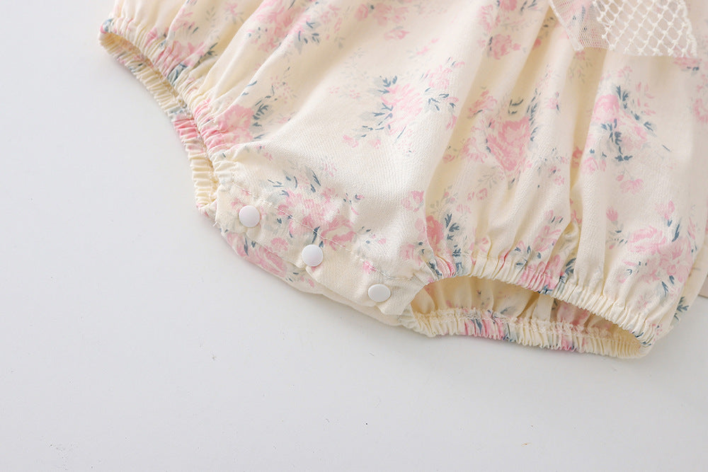 Children's Dress with Flower Bow