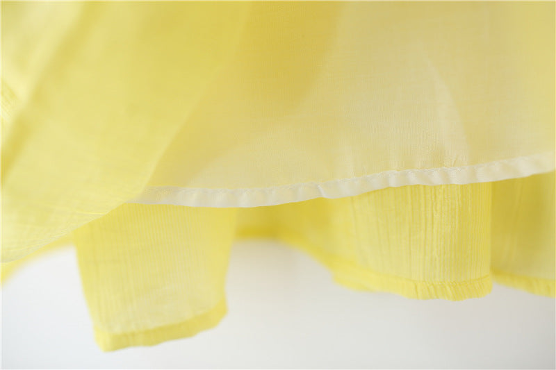 Children's Summer Dress with Little Flowers