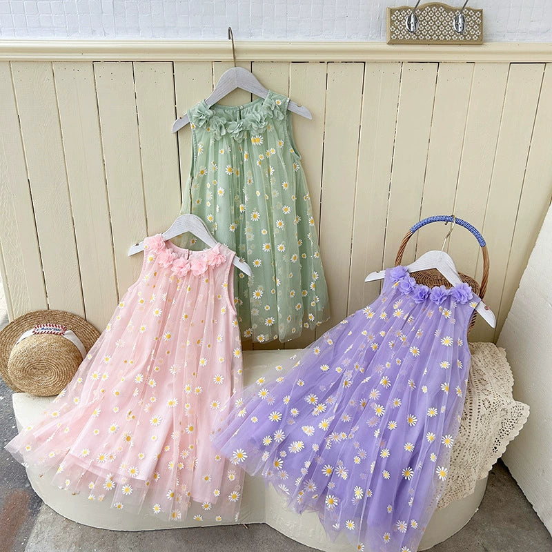 Children's Tulle Daisies Dress