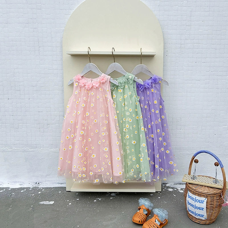 Children's Tulle Daisies Dress