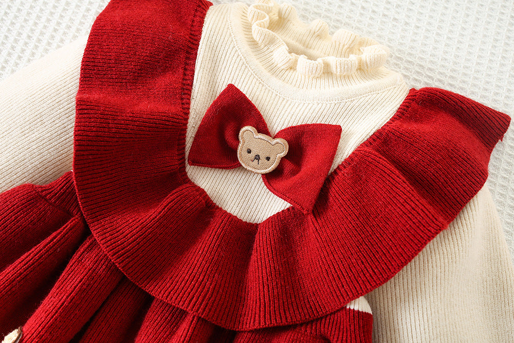 Teddy Bear Knit Dress