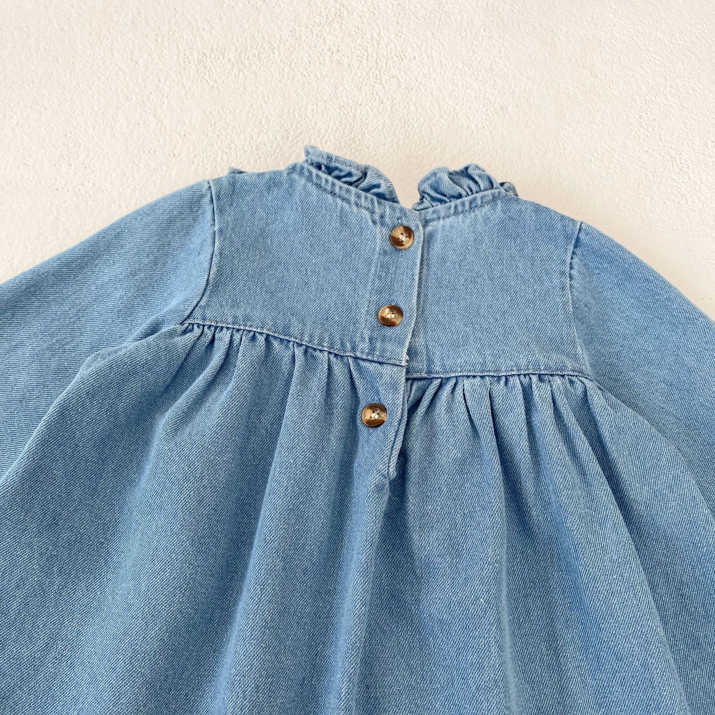 Embroidered Children's Jeans Dress