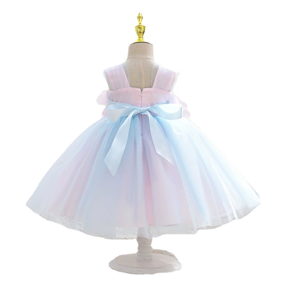 Vestido de fiesta de tul floral