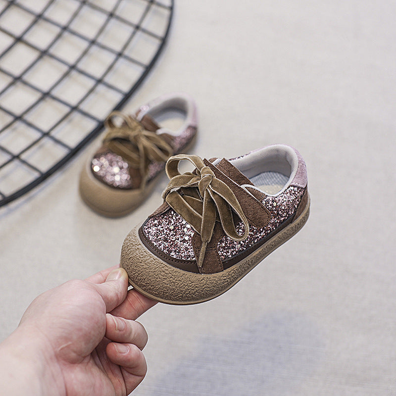 Zapatillas de tenis brillantes para niñas