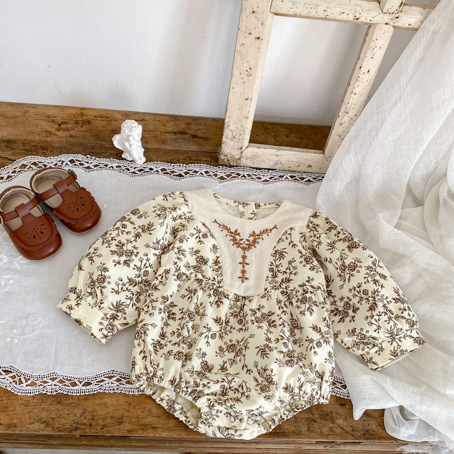 Girls' Floral Bodysuit