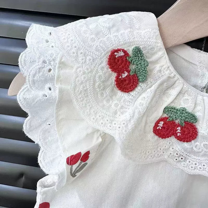 Children's Female Summer Cherry Dress