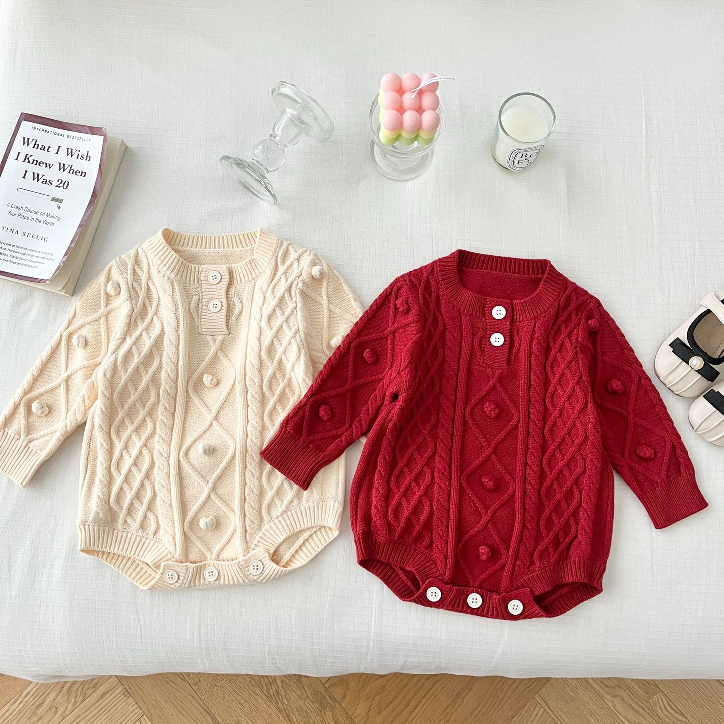 Baby Knit Long-Sleeve Bodysuit