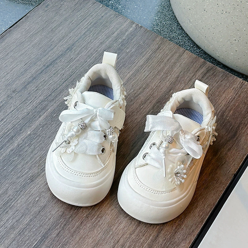 Girls' Floral Sneakers