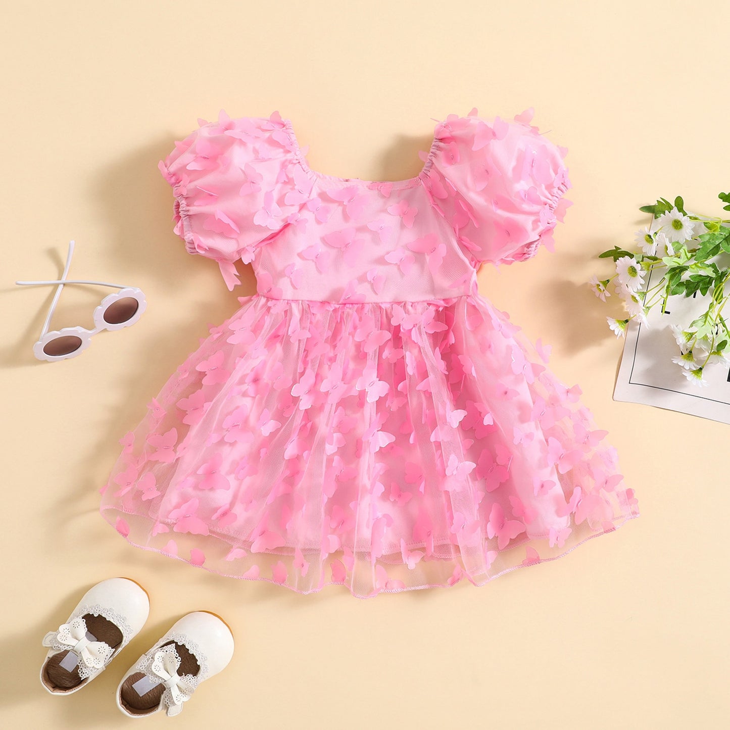 Vestido infantil de mariposa