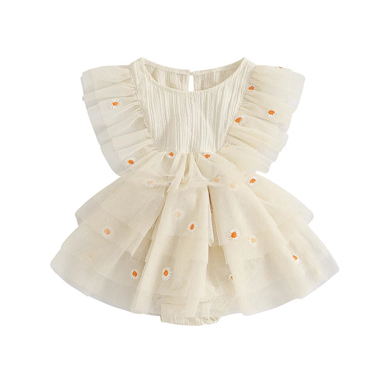 Body infantil para mujer con margaritas