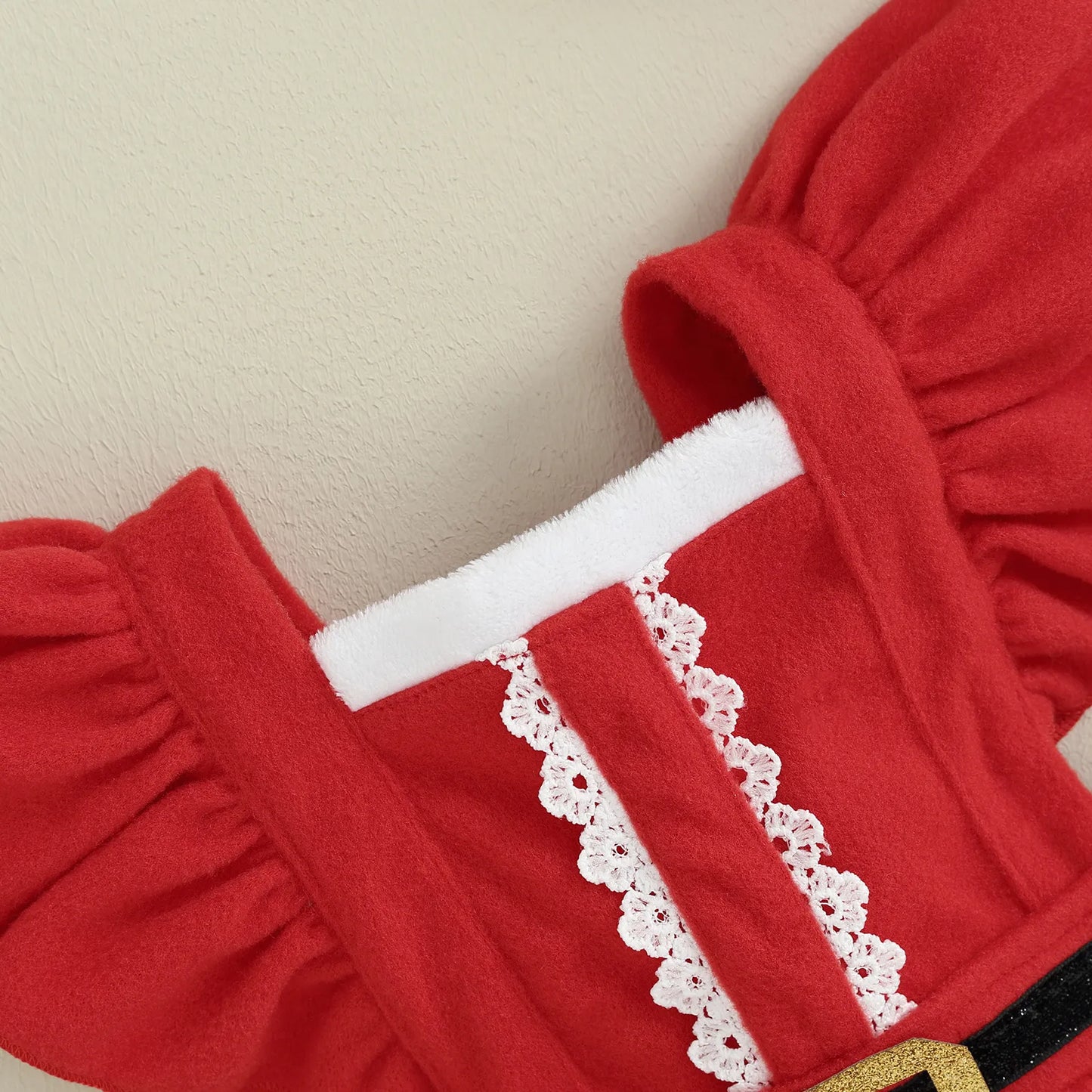 Vestido infantil de Mamá Noel + diadema