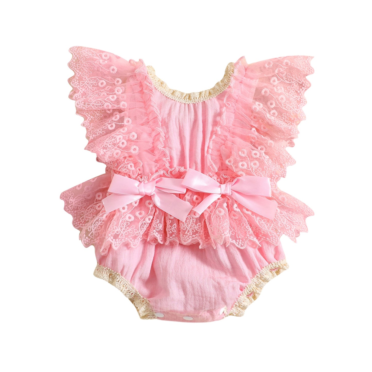 Body de encaje floral para bebé