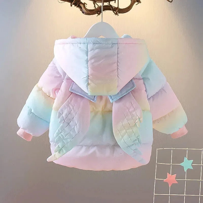 Chaqueta infantil con alas de colores para mujer