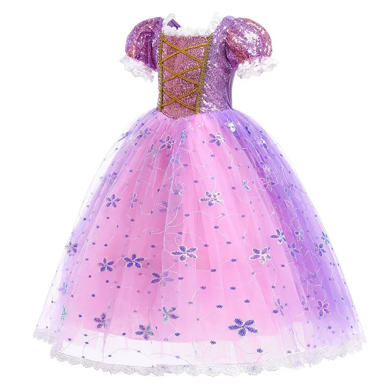 Vestido de fiesta de Rapunzel