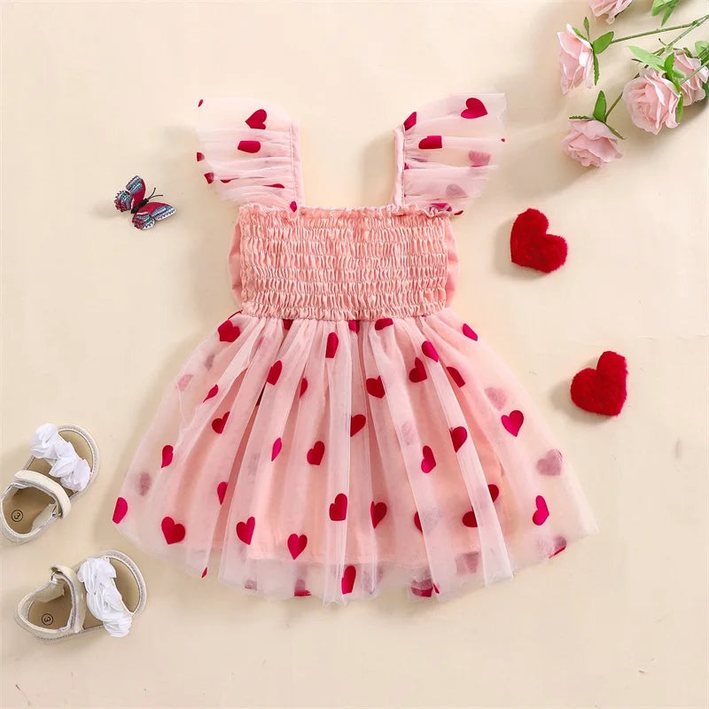Vestido infantil Little Hearts