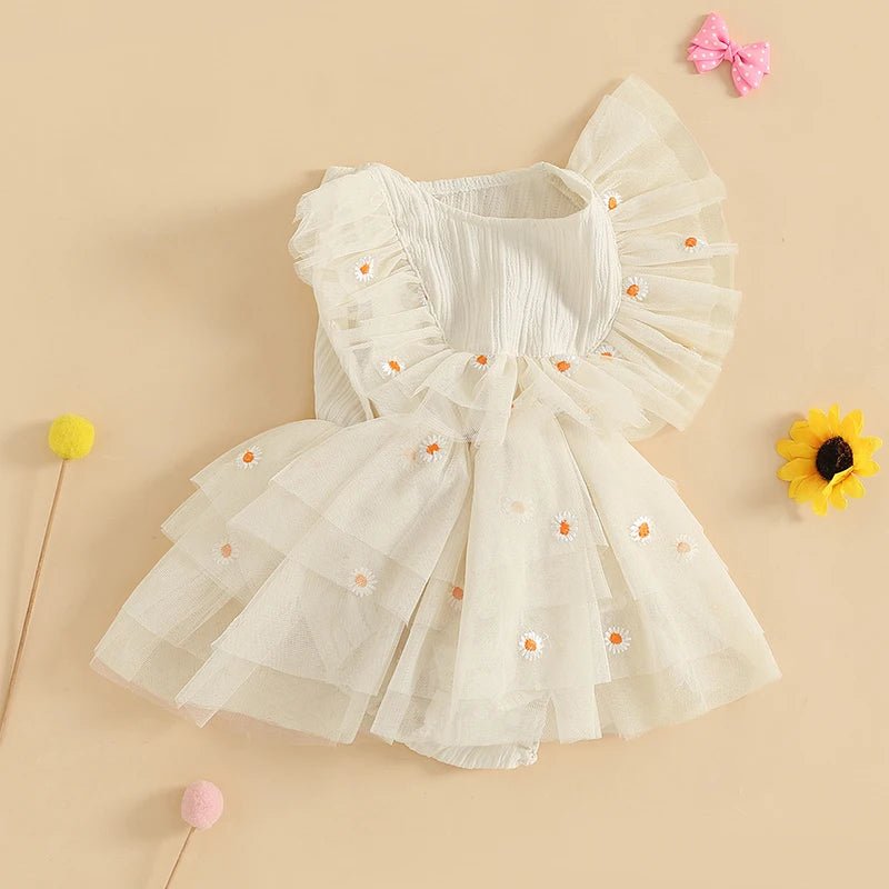 Body infantil para mujer con margaritas