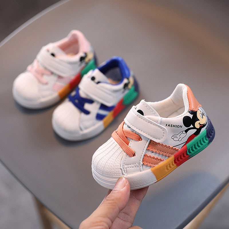 Colored Mr. Mouse children's sneakers