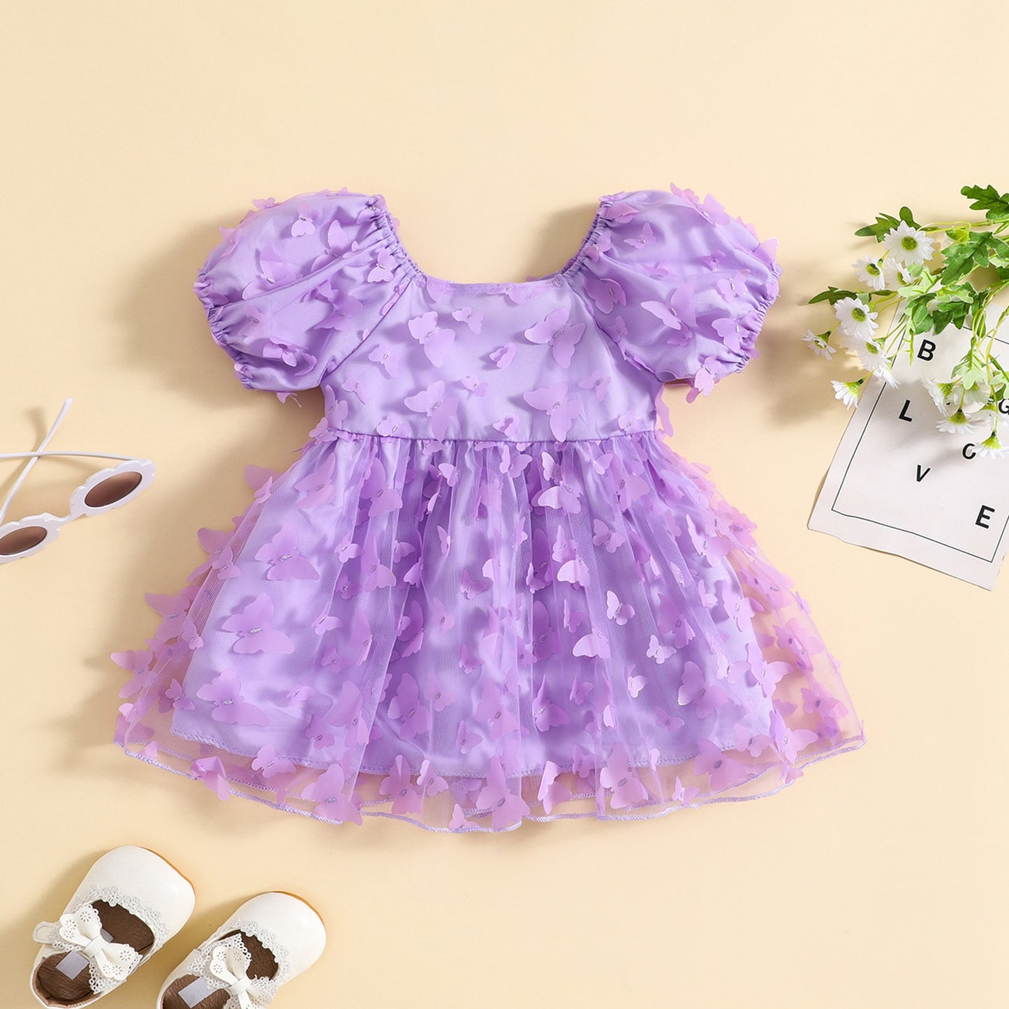 Vestido infantil de mariposa