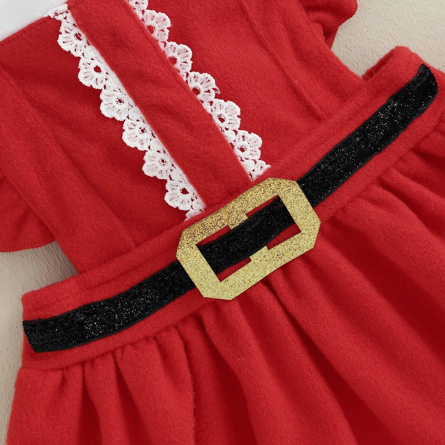 Vestido infantil de Mamá Noel + diadema
