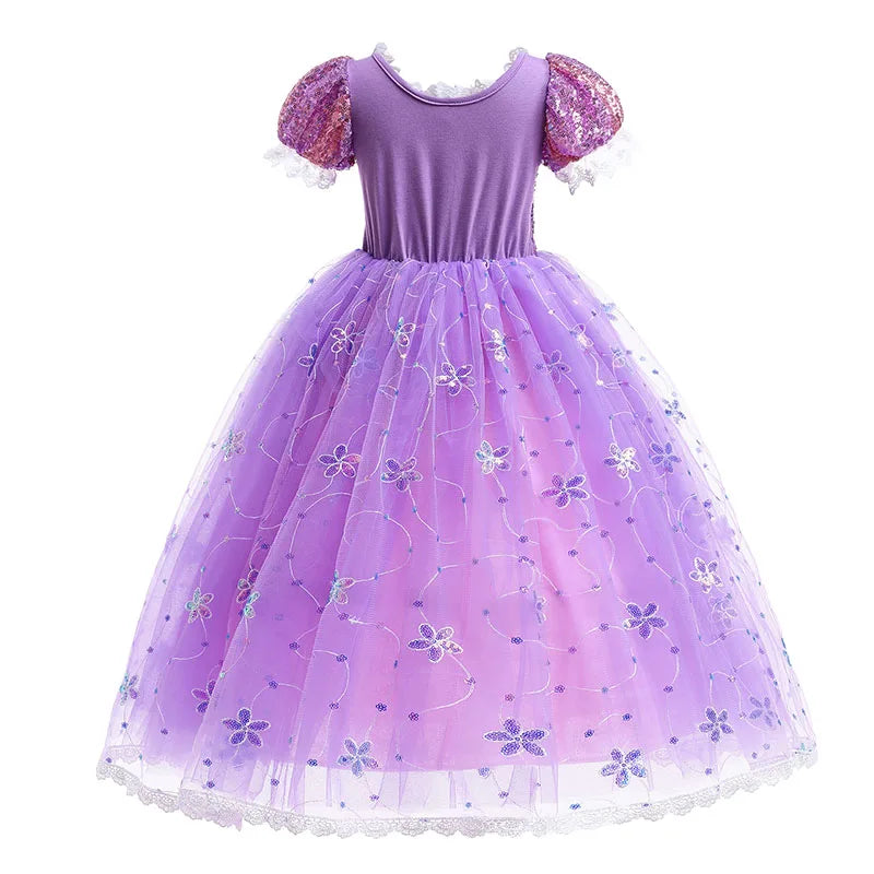 Vestido de fiesta de Rapunzel