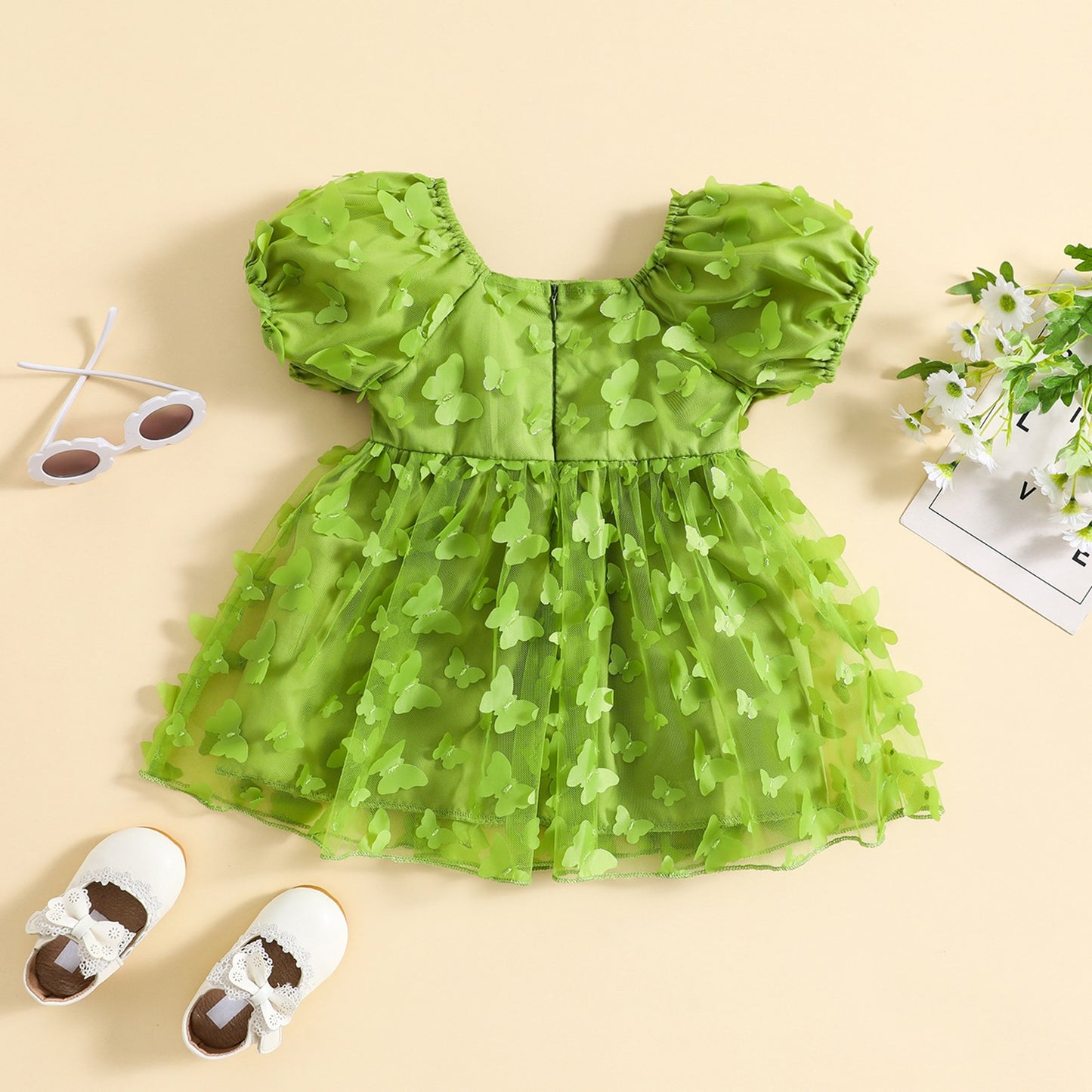 Vestido infantil de mariposa