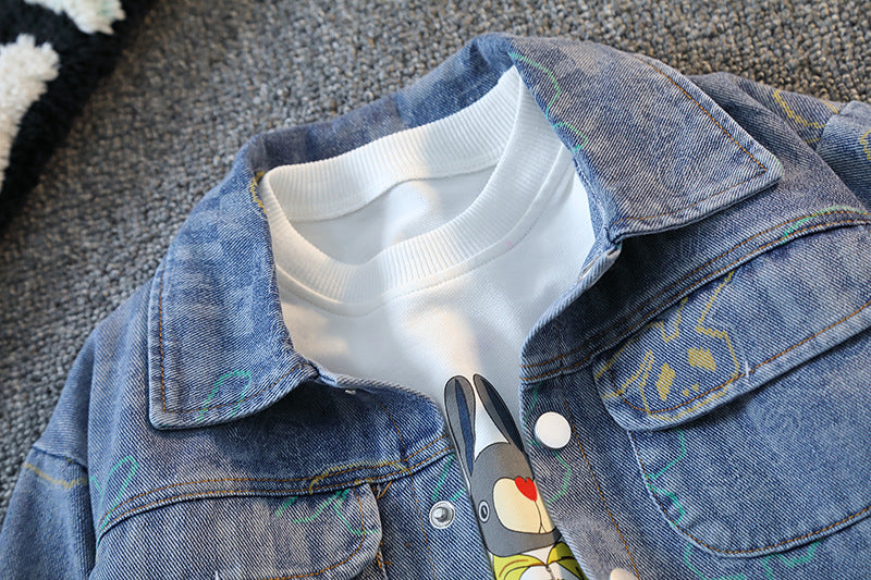 Conjunto infantil de 3 piezas con chaqueta para niño