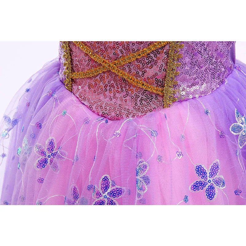 Vestido de fiesta de Rapunzel