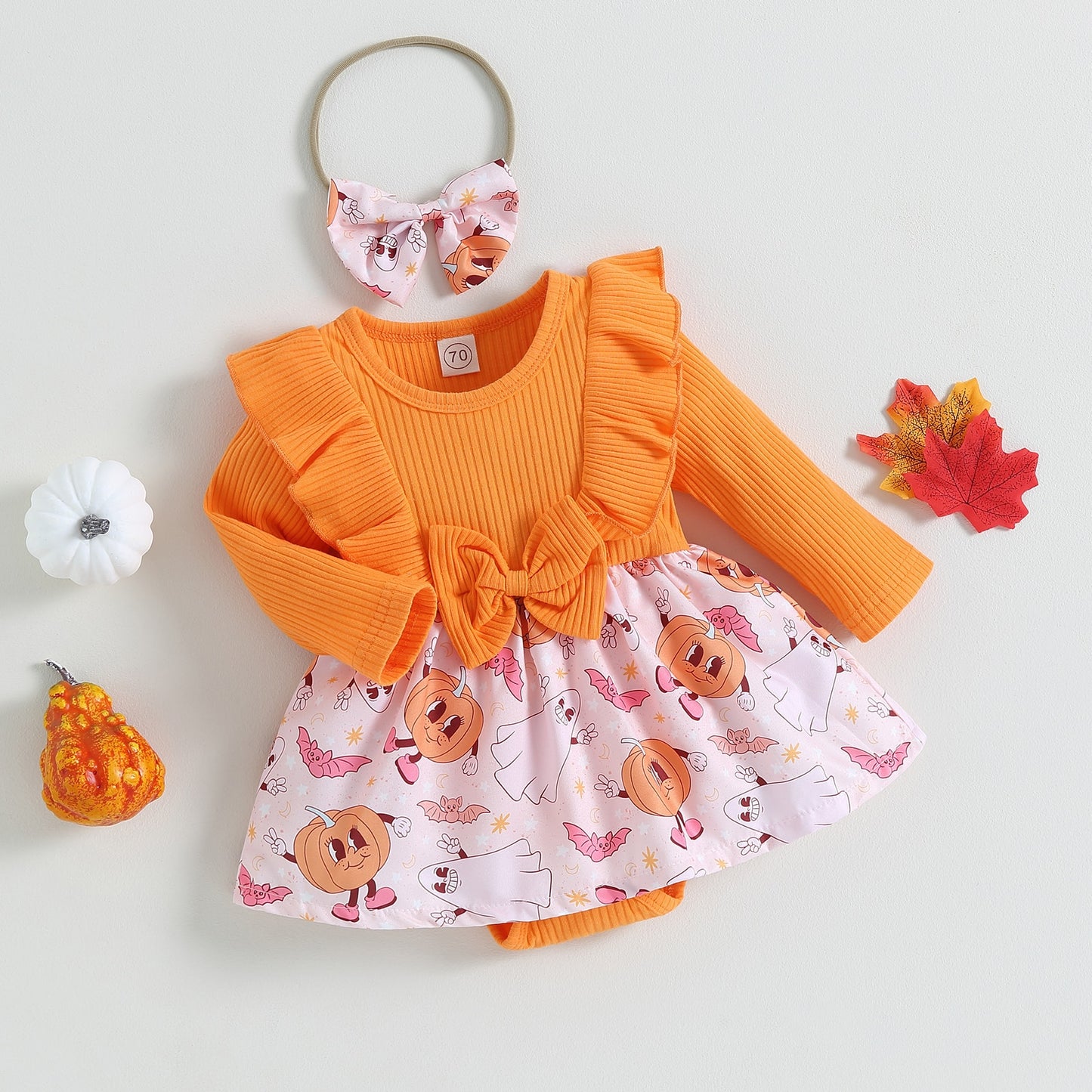 Body Vestido de calabaza para niños