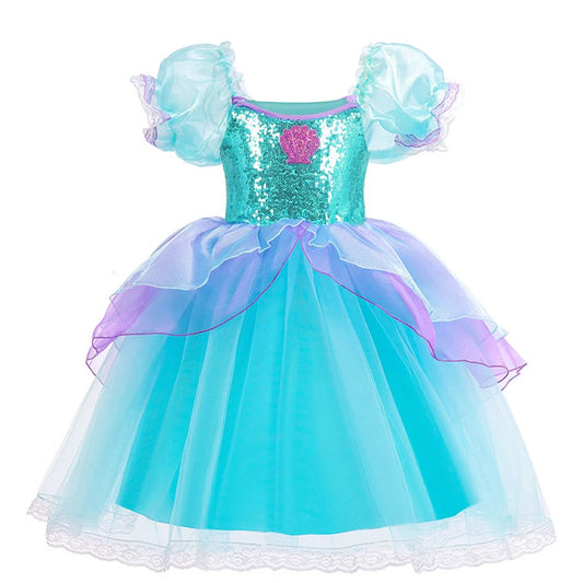 Vestido de fiesta de sirena con lentejuelas