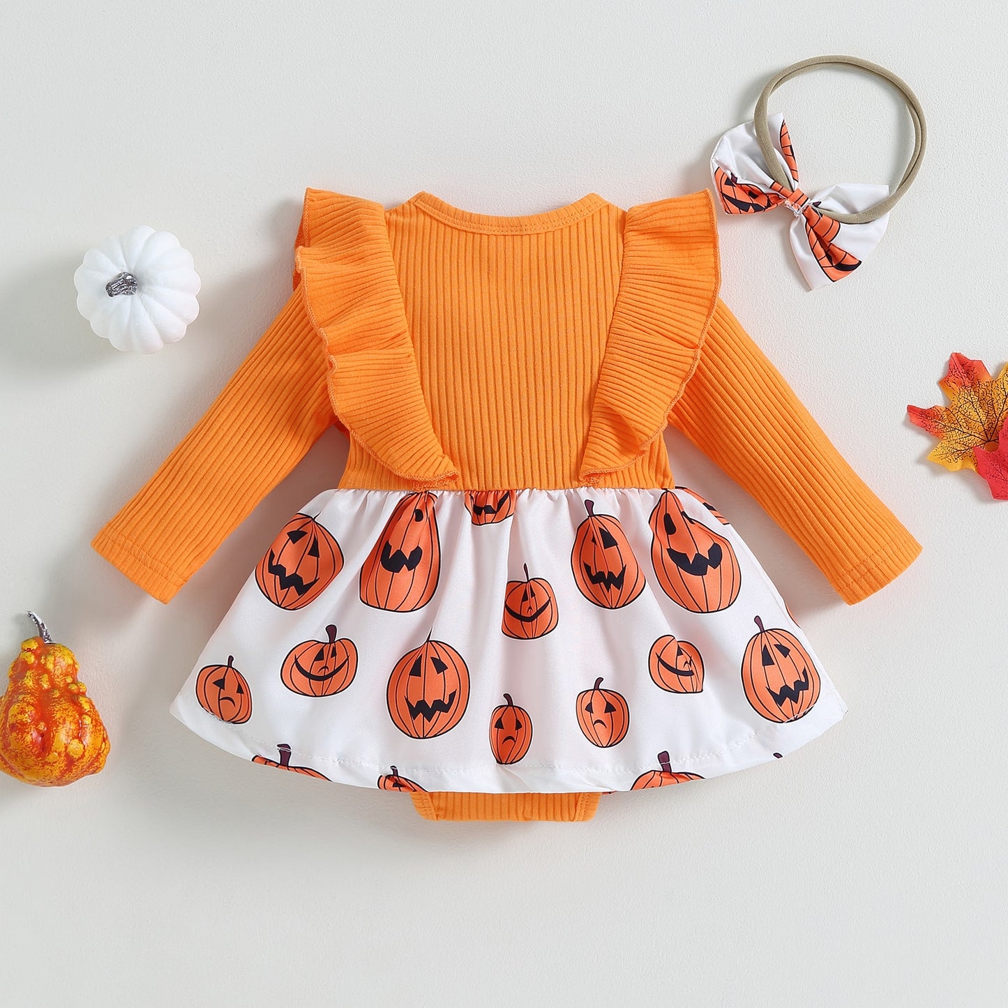 Body Vestido de calabaza para niños