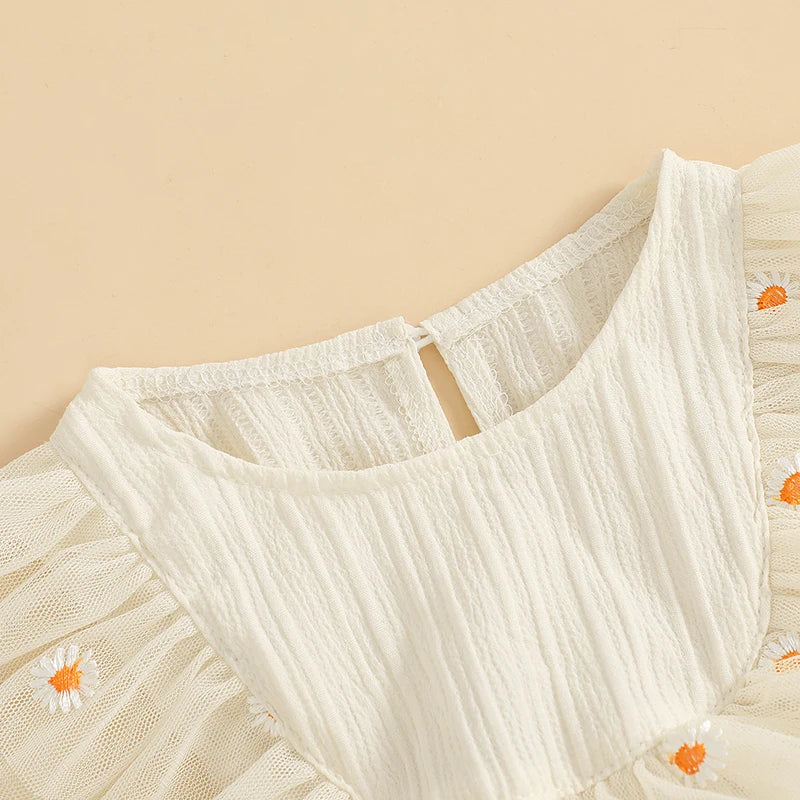 Body infantil para mujer con margaritas