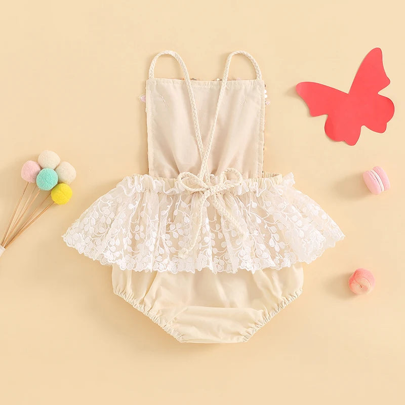 Body de bebé femenino brillante con mariposas