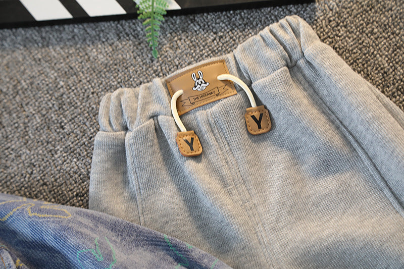 Conjunto infantil de 3 piezas con chaqueta para niño