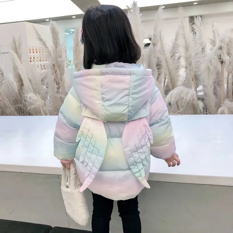 Chaqueta infantil con alas de colores para mujer
