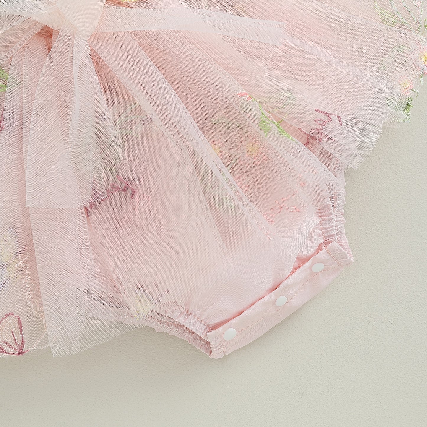 Vestido de cuerpo infantil de tul delicado + diadema