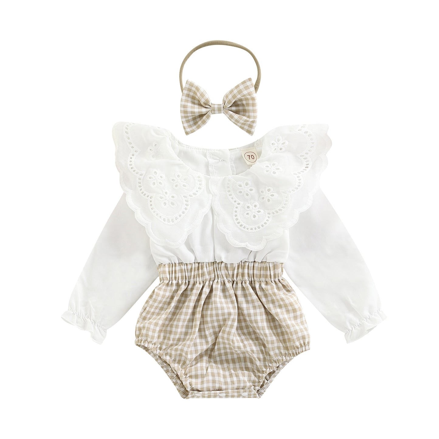 Conjunto de 2 piezas para niña manga larga + diadema