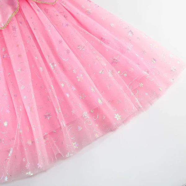 Children's Party Dress in Sparkly Pink