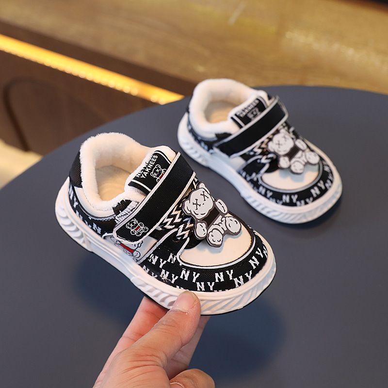 Zapatillas de velcro y oso de Nueva York para niños